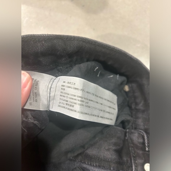 Abercrombie & Fitch 90s Straight Ultra High Rise Jeans Women’s 29 Short Black - Picture 5 of 14